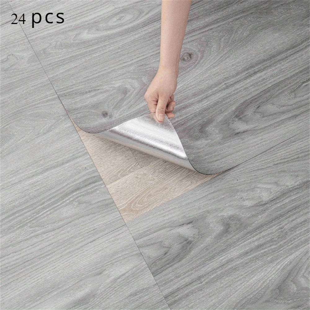 24 dalles de sol en vinyle autocollant, motif grain de bois, 30*30cm-MY-00048 - 2
