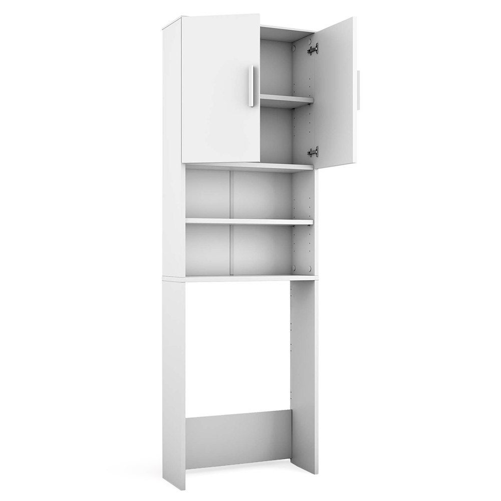 Vicco Szafka toaletowa , Biały, 64 x 190 cm z 2 drzwiami