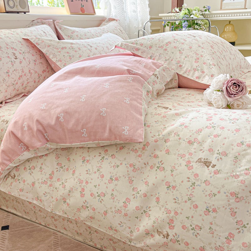 Housse de couette 100% coton sergé - 180x200 cm, pour lit simple ou double 1.8m - 4