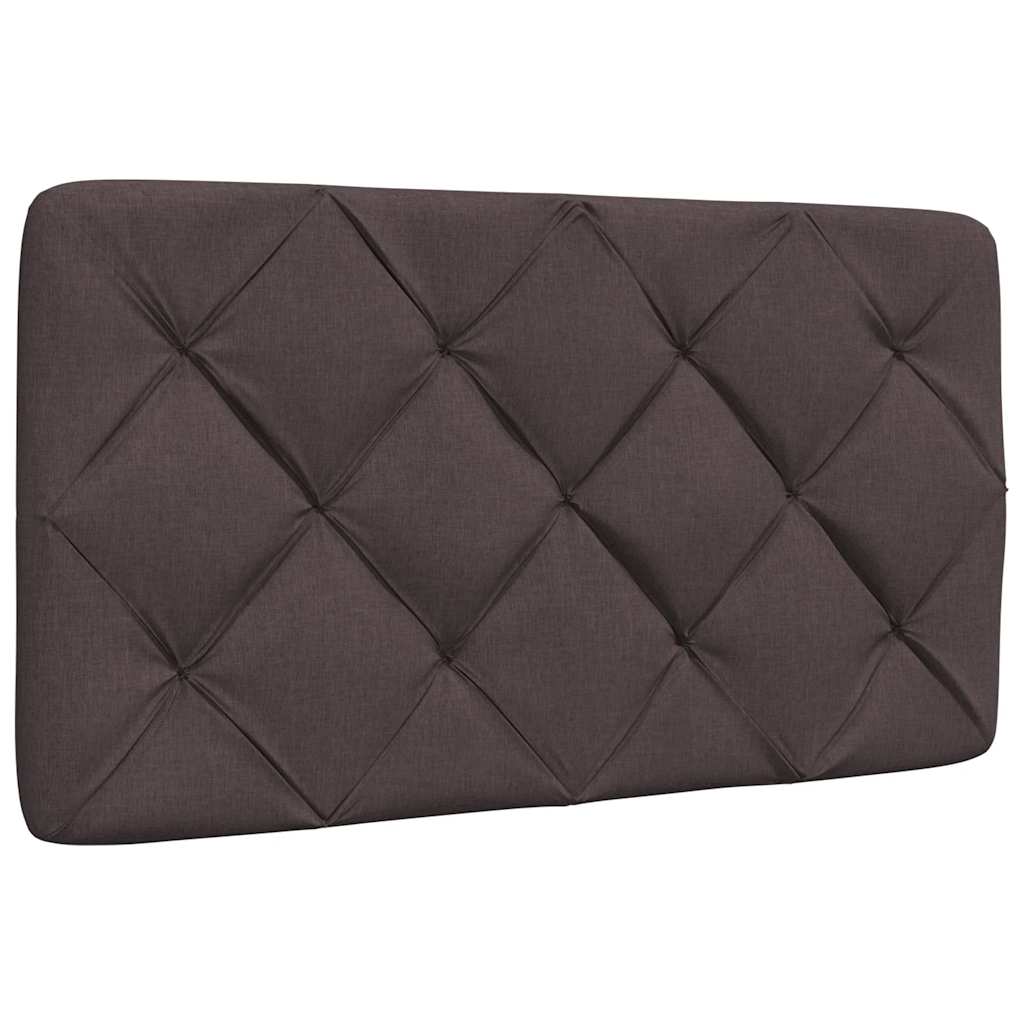 Almofadão de cabeceira | Almofada decorativa 80 cm tecido castanho-escuro CFW167320 - 2