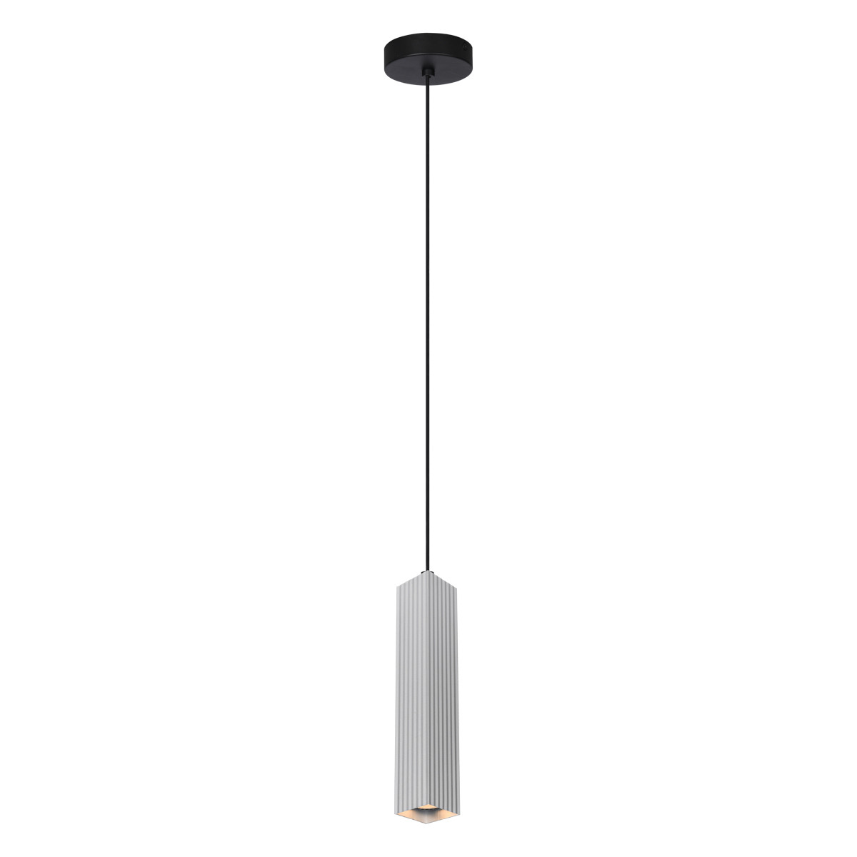 Lampa wisząca Tecno aluminiowo-czarna 1xGU10x10W nowoczesna wym: 130 x ...