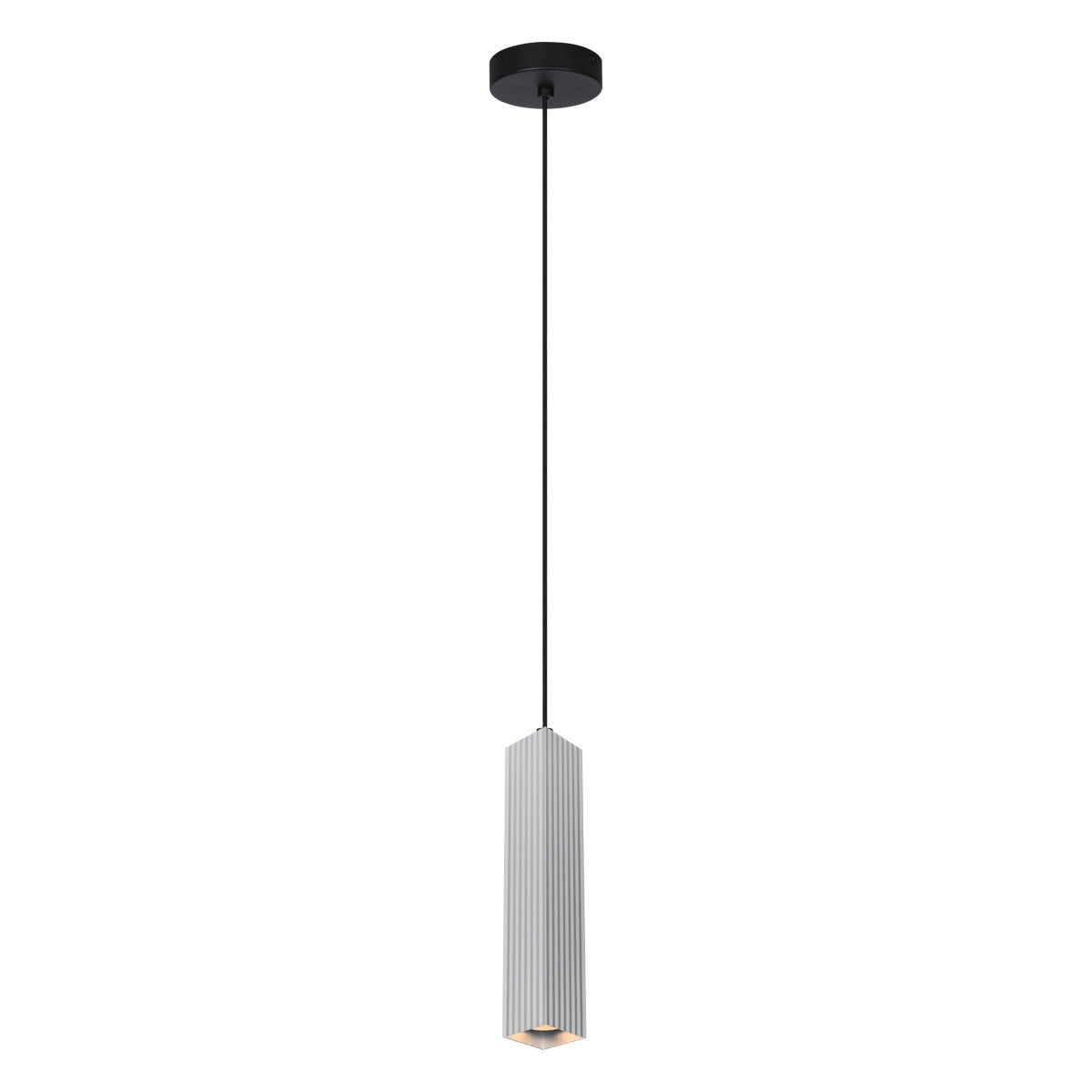 Lampa wisząca Tecno aluminiowo-czarna 1xGU10x10W nowoczesna wym: 130 x 5,8 x 5,8 cm aluminium Italux