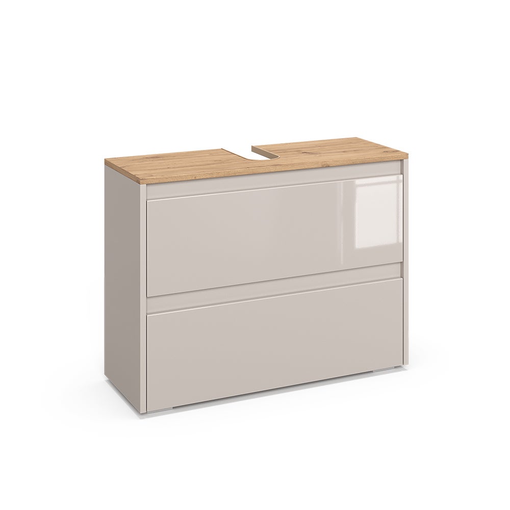 Vicco Szafka na wannę Majest, Kaszmir/Rękodzieło, 80.1 x 62 cm z 2 szufladami