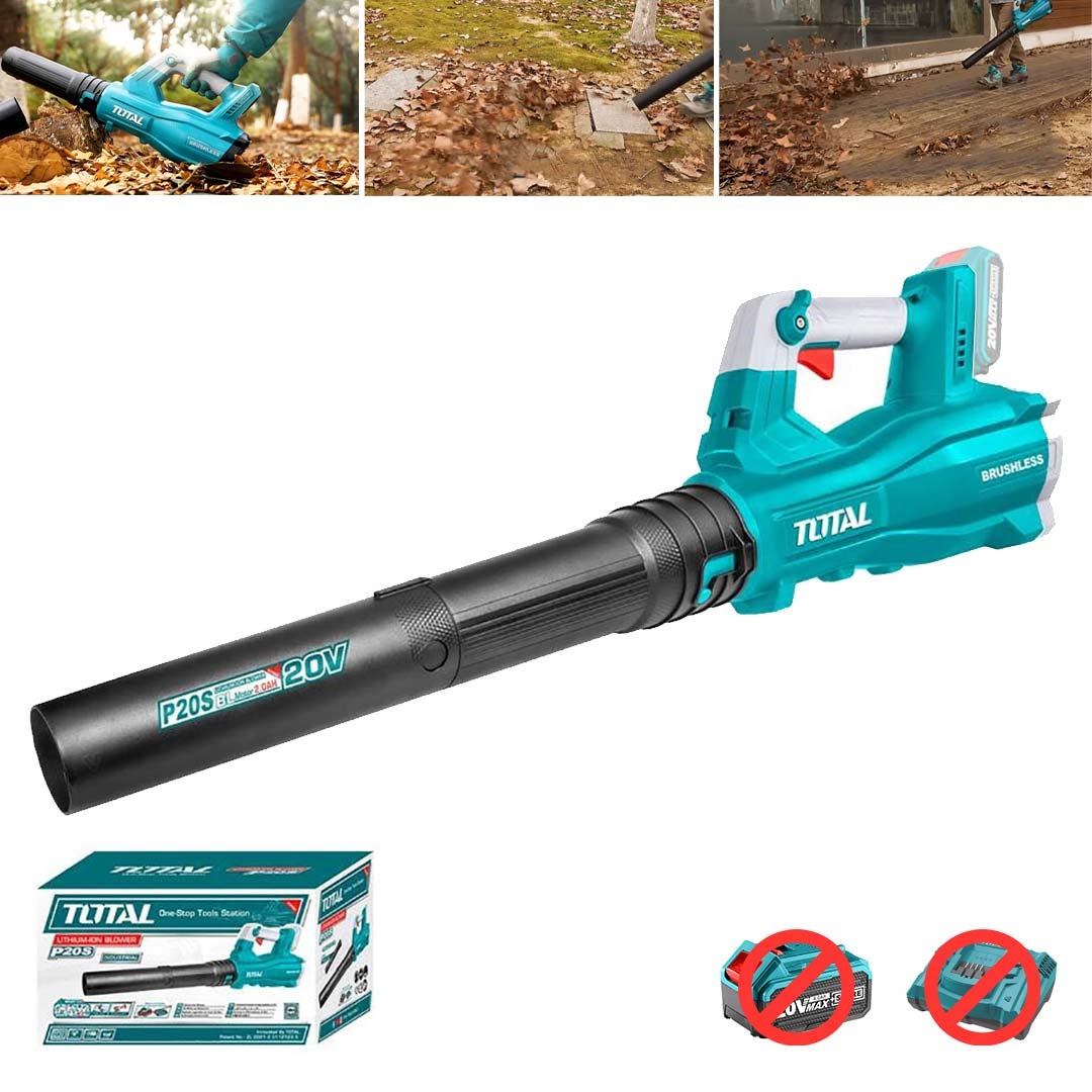 Souffleur Sans Fil 20V Compatible Dewalt - 300 Km/h Vitesse Air - 6 Vitesses - Idéal Feuilles/Poussière/Neige