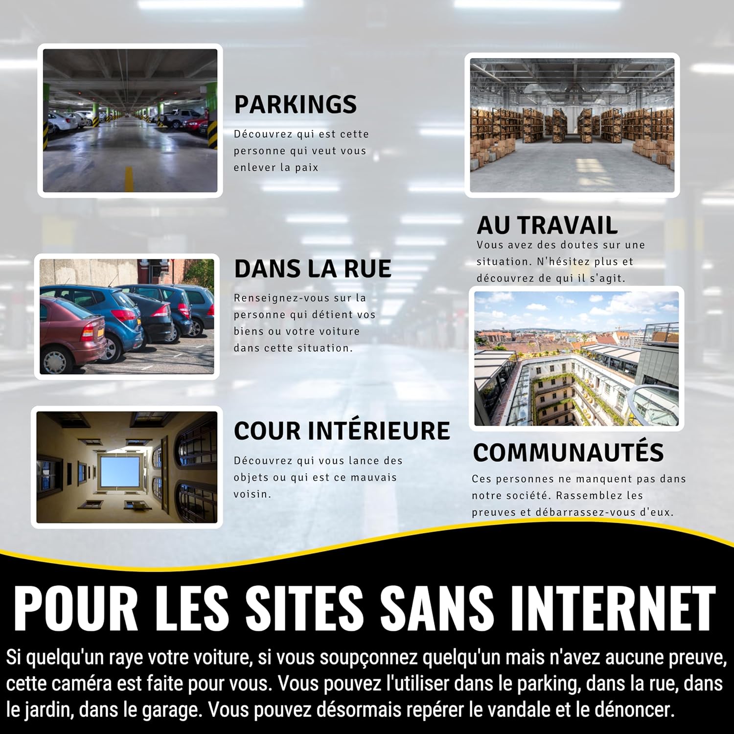 Mini caméra Espion cachée HD sans Wi-FI – Caméra de Surveillance pour Voiture avec Vision Nocturne et détection de Mouvement, Fonctionne sans Internet - 5