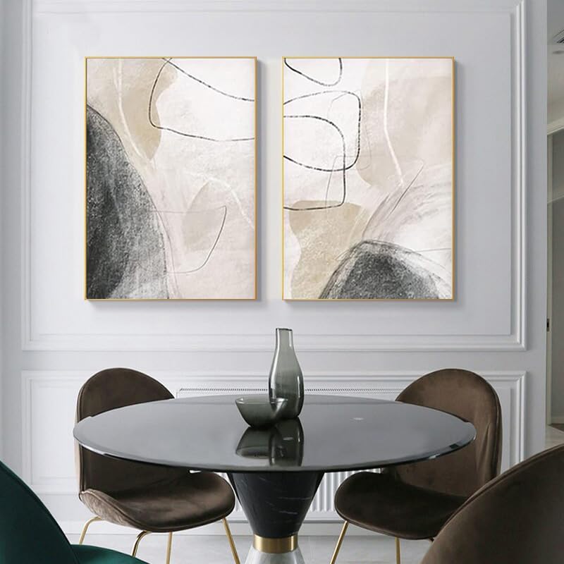 Lot de 3 posters sur toile, style bohème, modernes, décoration murale, pour salon, chambre à coucher, sans cadre(B,3x30x40cm) - 4