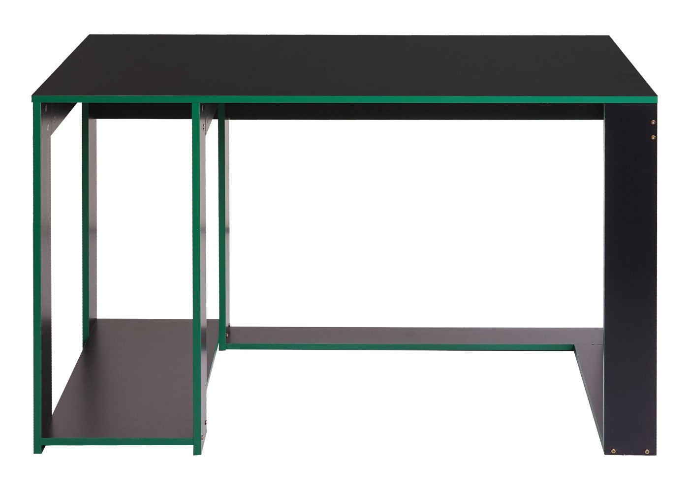 Bureau table de bureau pour ordinateur 120x60x76cm en MDF noir vert 04_0001452 - 3