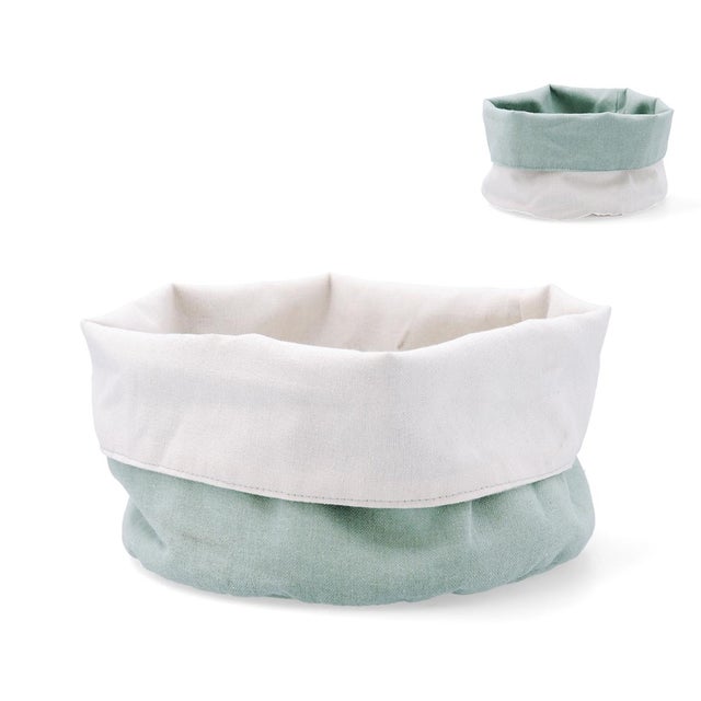 Cesta Pan Reciclado 20cm Vinthera Okapi - Verde No Acercar Al Fuego