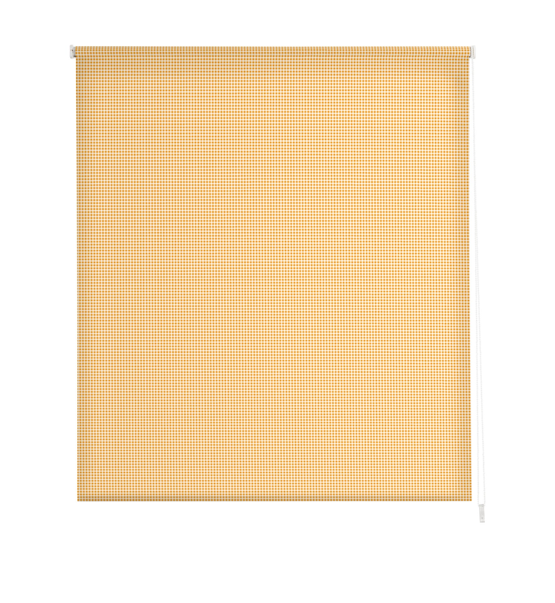 Estoralis | estores personalizados easyfix de cocina | 90 x 150 cm (ancho por alto) tamaño de tela 87 x 150 cm | modelo vichy-1 color amarillo