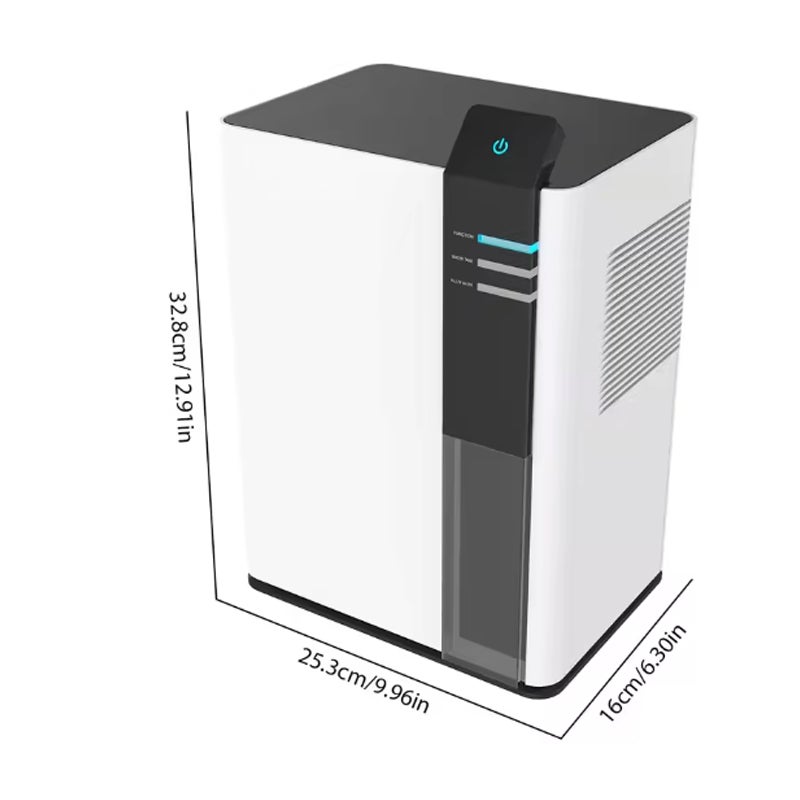 Déshumidificateur puissant et silencieux 40 m², 38 dB, design compact blanc avec contrôle intelligent et faible consommation d’énergie - 4