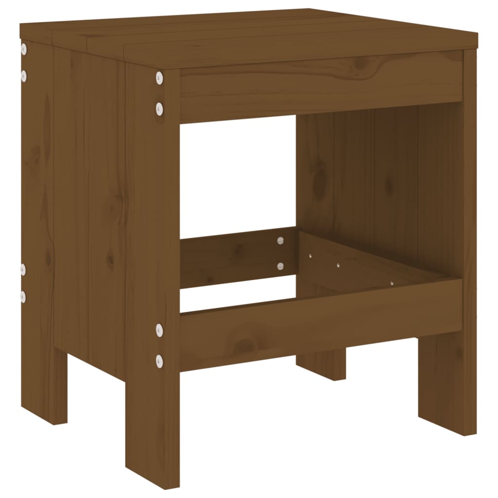 Maison Exclusive - Tabourets de jardin lot de 2 marron miel 40x36x45 cm pin massif - 3