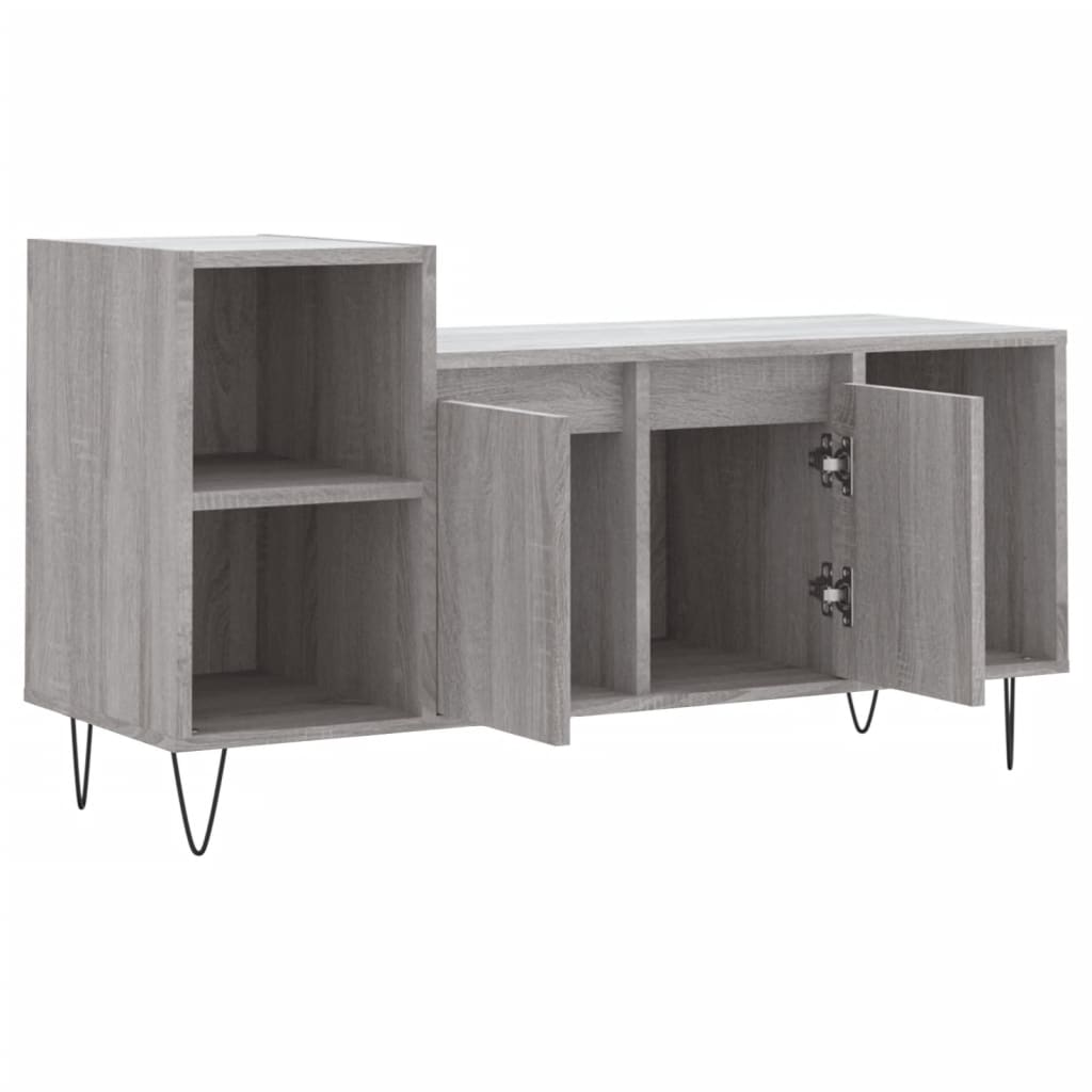 vidaXL Meuble TV Sonoma gris 100x35x55 cm Bois d'ingénierie - 6