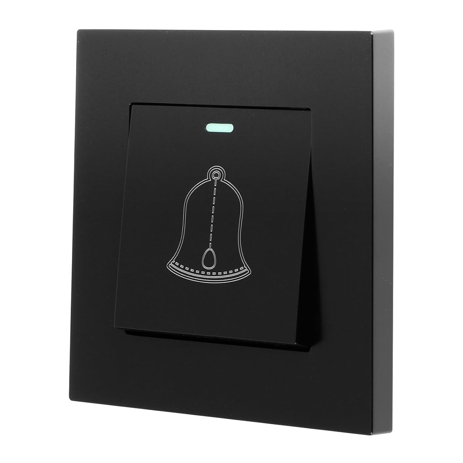 Noir，Bouton de Sonnette Extérieur éTanche 220–250 V, Interrupteur Sonnette de Porte en Verre avec Vis, Installation Facile, Usage Domestique ou Hôteli - 6
