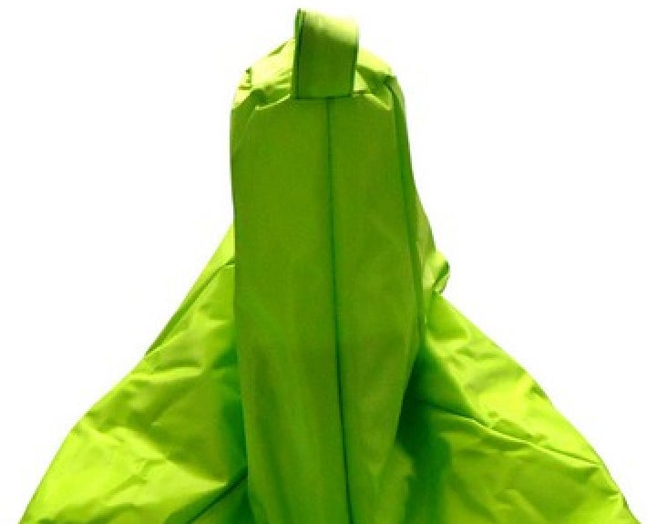 Puf acchille, sillón multiusos, puf, puf reposapiés, made in italy, 80x80 h120 cm, verde