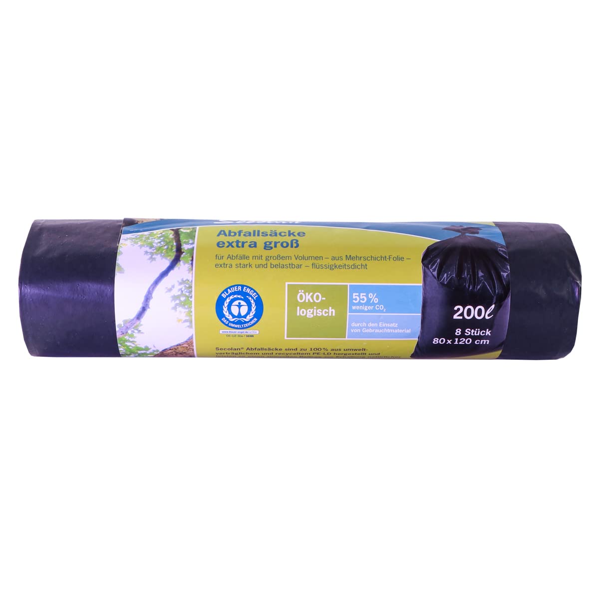 Secolan 211005 Sacco per Rifiuti, Nero, 200 litri | Leroy Merlin