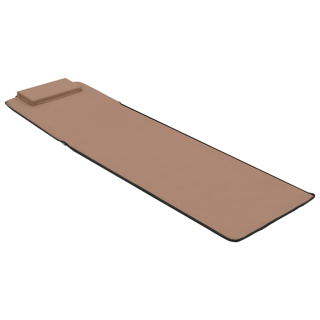 Tapis de plage pliants 2 unités en acier et tissu marron – ComfortXL - 7