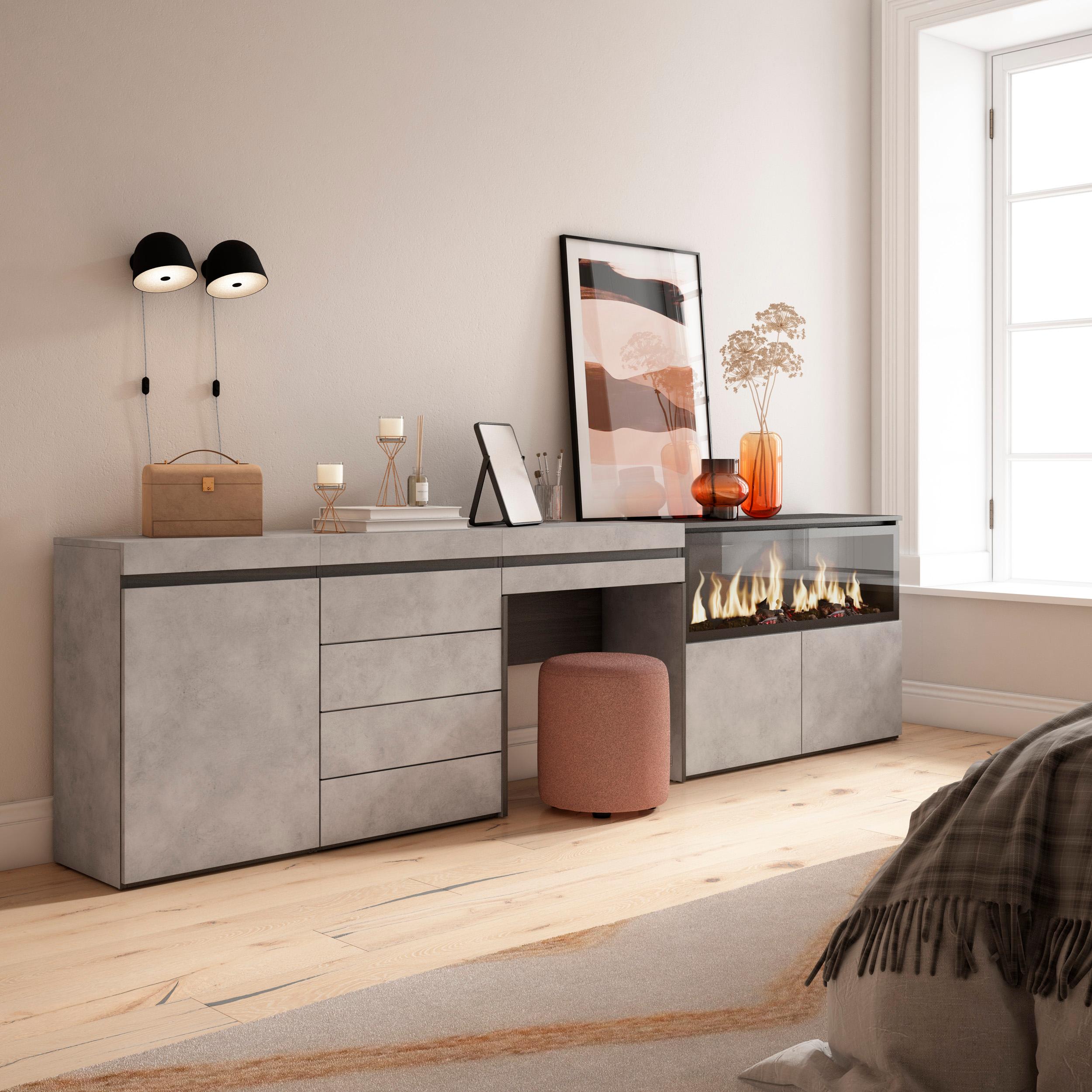 Armadio Basso Multiuso Con 2 Ante E Ripiani Regolabili – Bianco Opaco, Resistente, Per Bagno, Cucina, Lavanderia, Garage