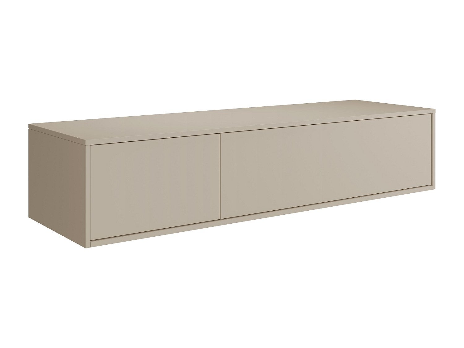 Meuble sous vasque suspendu - Coloris beige - L150 cm - ISAURE II - 3