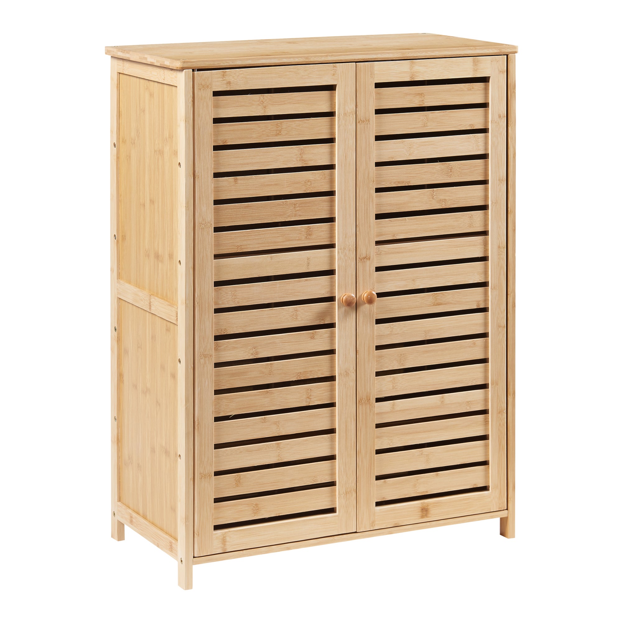 Armoire à chausures Klamp bambou 88 x 66 x 33 cm naturel [en.casa] - 3