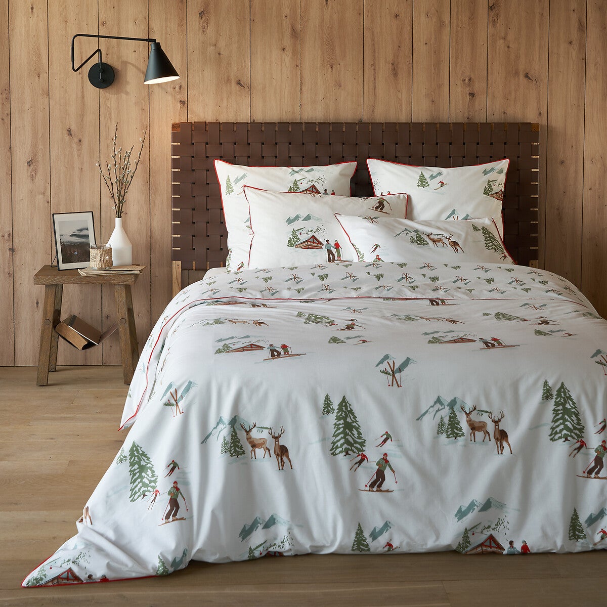 Drap plat en percale de coton, St Moritz - Imprimé - 240 x 290 cm - 2