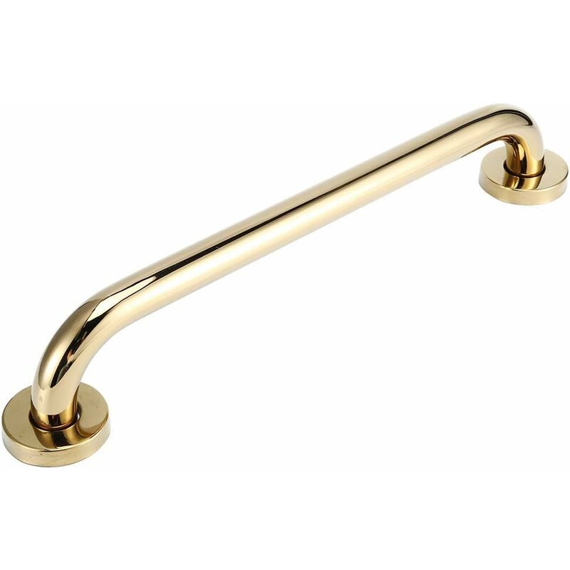 Poręcze łazienkowe, miedziane uchwyty prysznicowe, 42,5 cm, złote