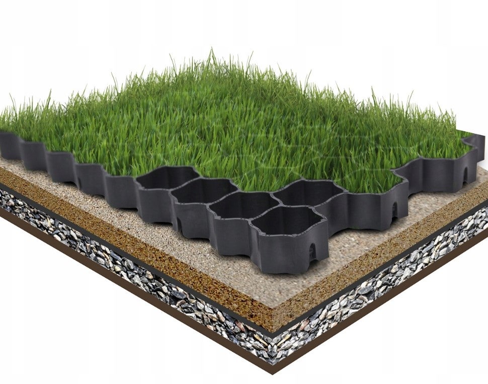 Dalle gazon noire Texas pour parking ou allée 50x50 cm – lot de 20 pièces - 2