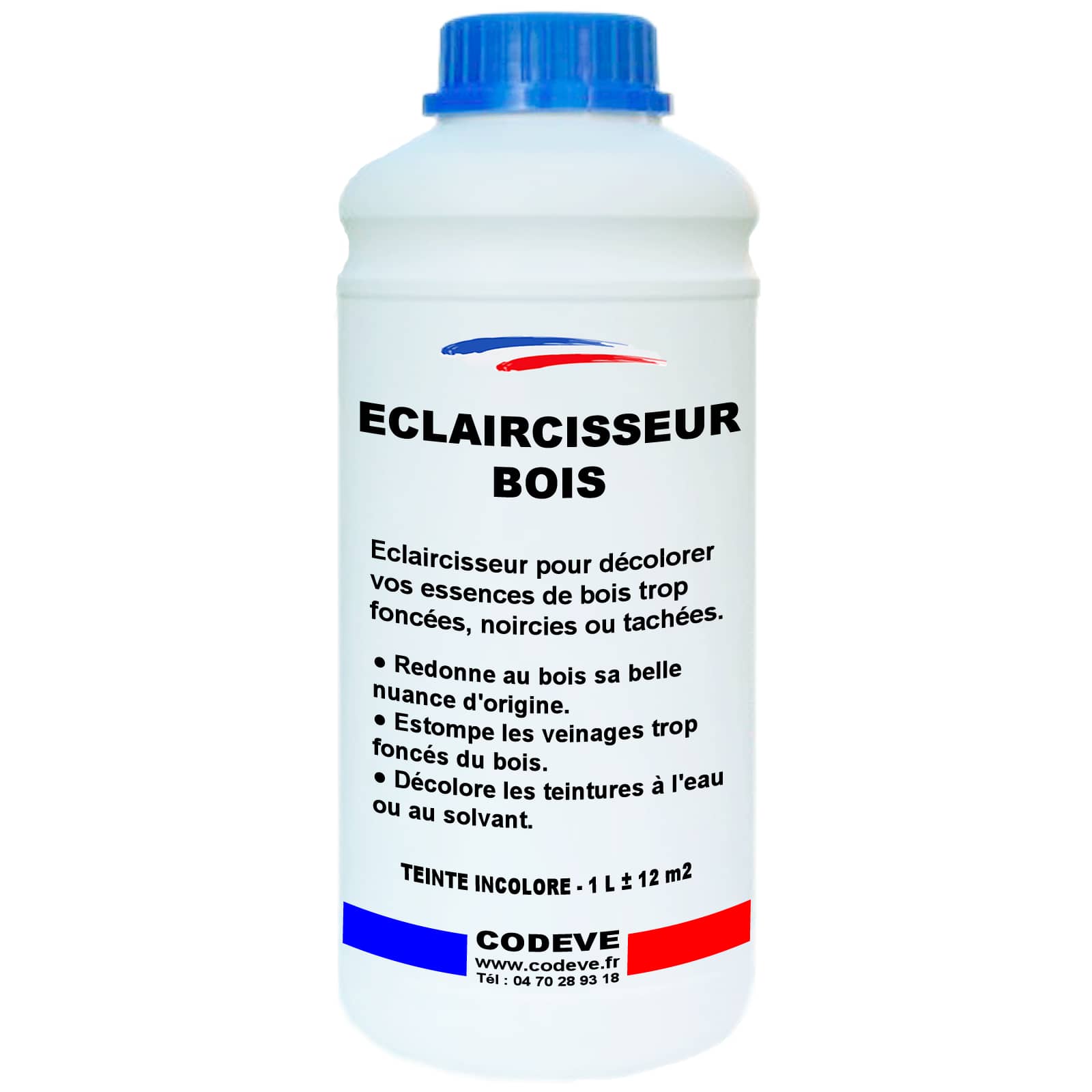 Eclaircisseur Bois 1 L Codeve Bois Décolorer, Blanchir Ou éclaircir Un Bois, Escalier Ou