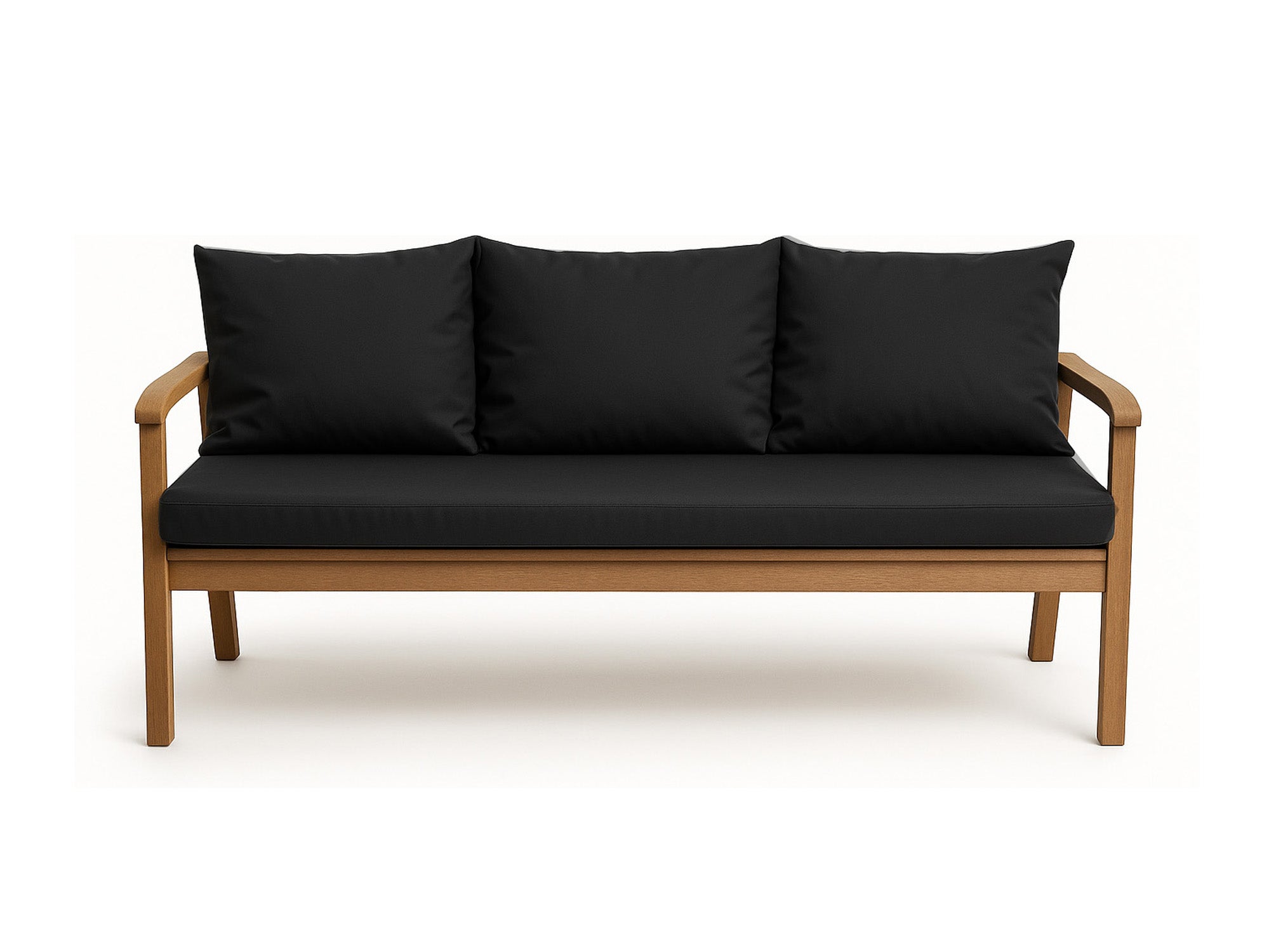 Poduszka ogrodowa na ławkę 140x60x50cm poduszka na meble ogrodowe czarna, poduszka na balkon taras, poducha ogrodowa na huśtawkę