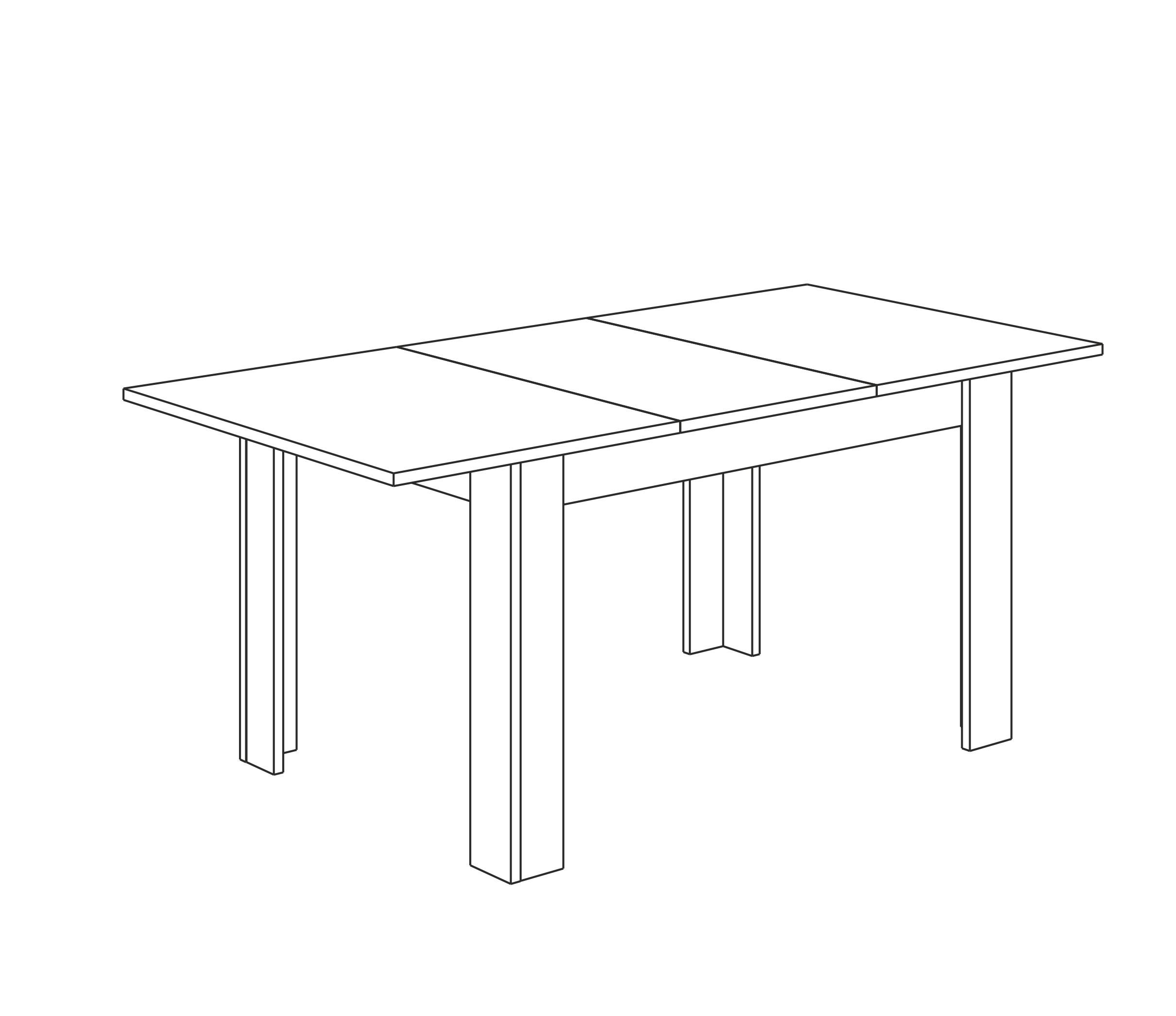 Mobelcenter – Mesa de Salón/Comedor Extensible Kendra – Ancho: 140 cm x Fondo: 90 cm x Alto: 78 cm – Ancho Extendida: 190 cm (Roble Canadian) (0599) - 7