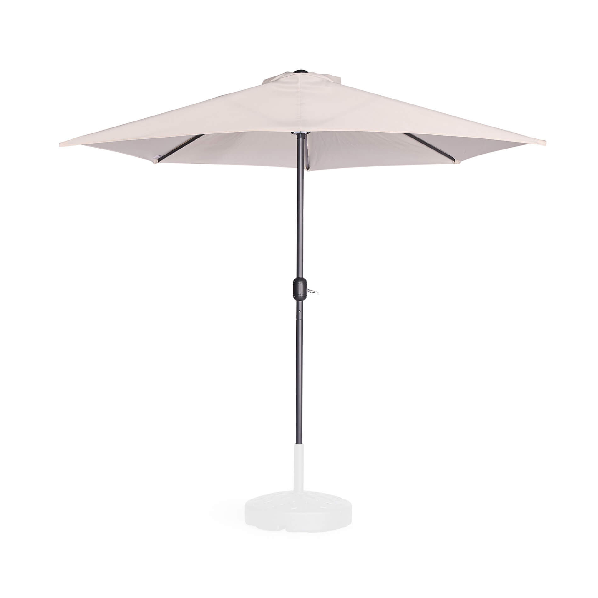 Sombrilla Rebecca Mobili Abuliton 235x270x135 Acero Poliéster Beige Moderno - 7