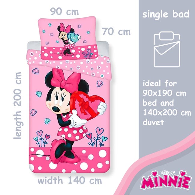 Set Letto Bambini Mickey - Copripiumino 100x140 Cm + Federa 40x60 Cm, Blu, 100% Cotone - Foto 10