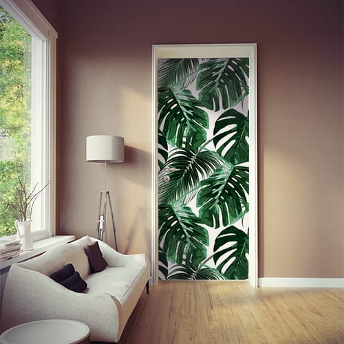 Sticker Porte Effet 3D, Trompe l'oeil Décoratif pour Salon, Cuisine, Chambre, Salle de Bain (77 x 200 cm Sticker Porte Effet 3D, Trompe l'oeil Décoratif pour Salon, Cuisine, Chambre, Salle de Bain (77 x 200 cm