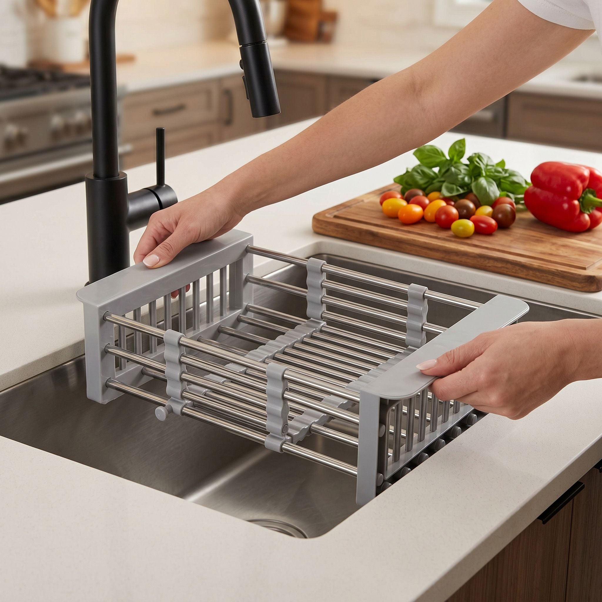 Rea Set Accesorii Pentru Chiuvetă De Bucătărie 3 Piese Grey | Leroy Merlin