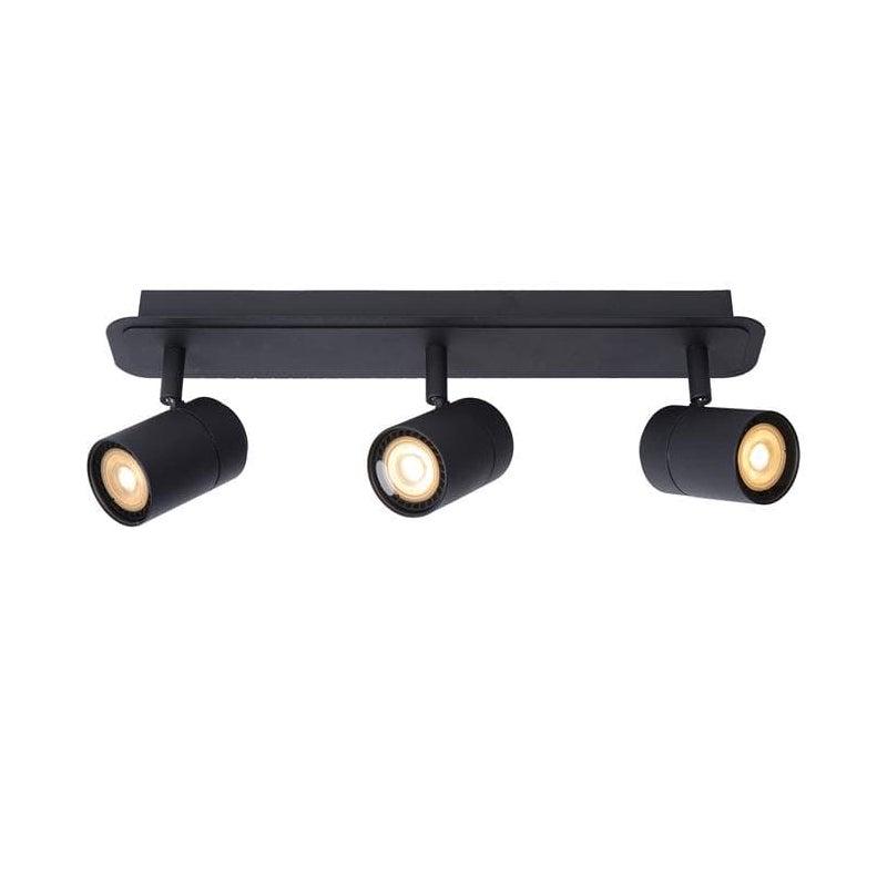 Lampa sufitowa LENNART czarna 3xGU10x5W metal wym:15x40x7cm IP44 Lucide