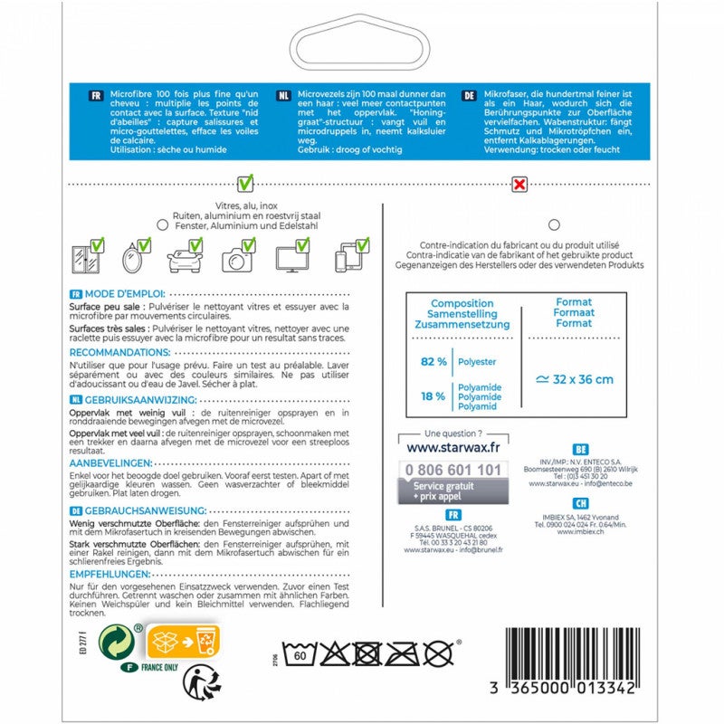 Chiffon Microfibre Spécial Vitres - 2