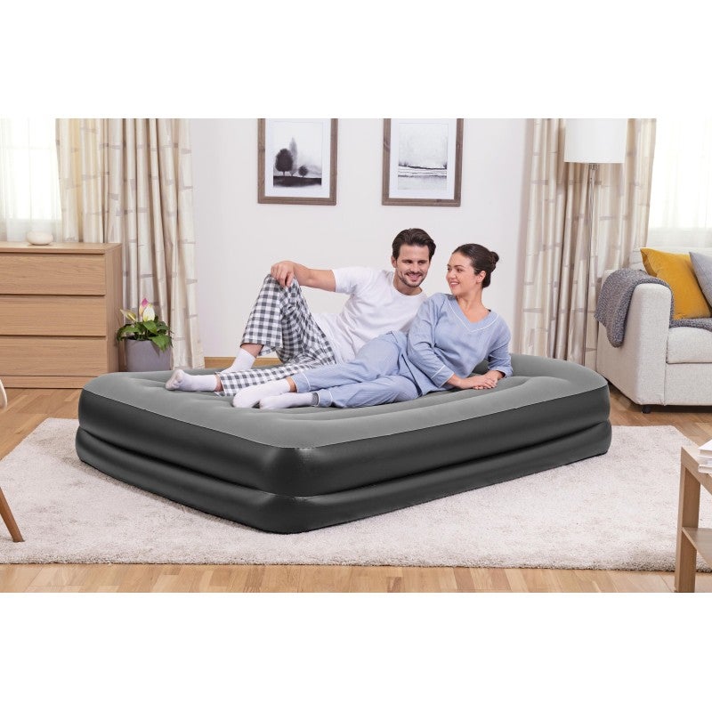 Bestway Matelas gonflable 2 personnes 203 x 152 x 46 cm avec pompe électrique intégrée coloris noir - 4
