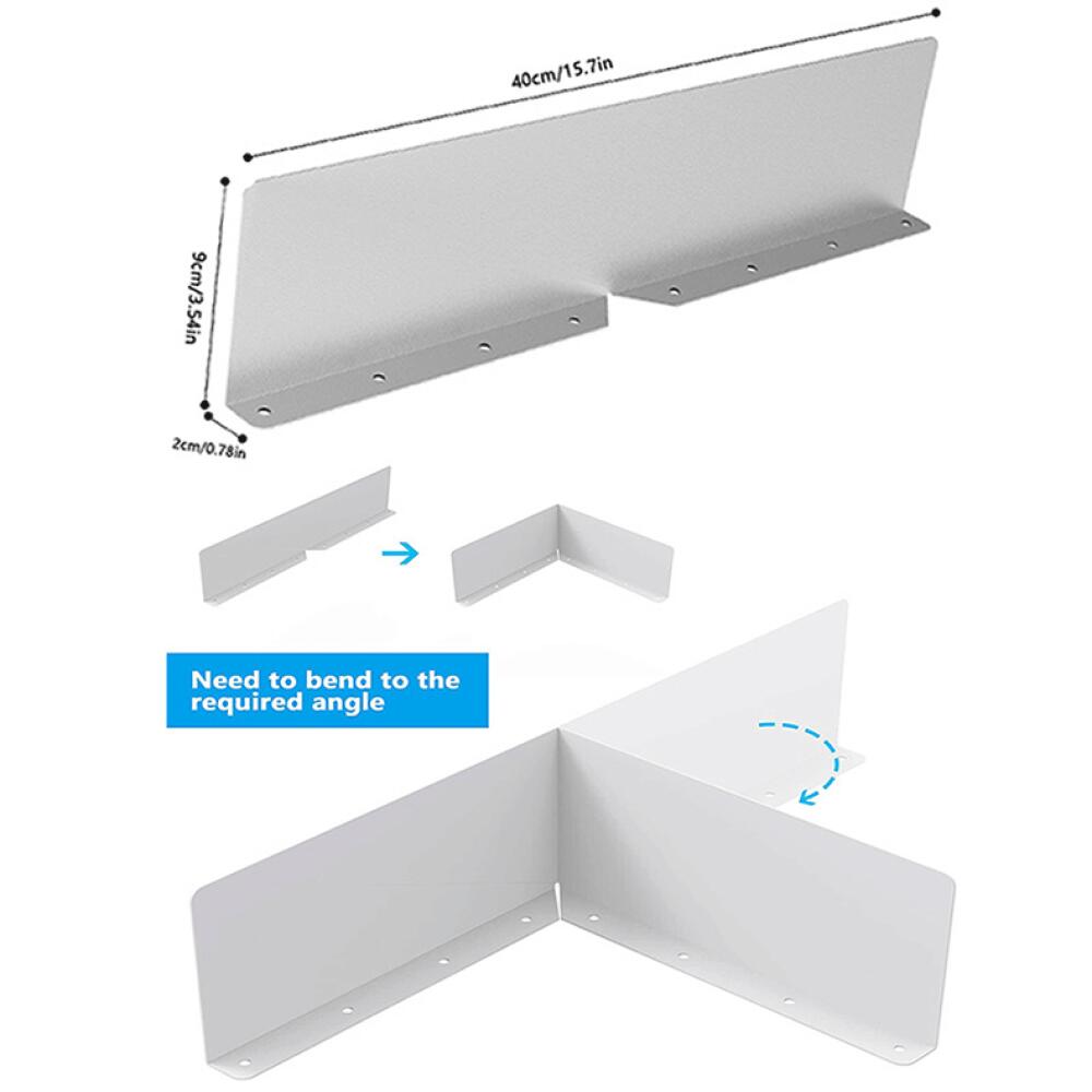 Lot De 4 Gouttières Droites en Aluminium pour Gouttières, Mini Gouttières pour Abris, Bande De Toit pour Gouttière, Gouttière pour Abri De Jardin - 2