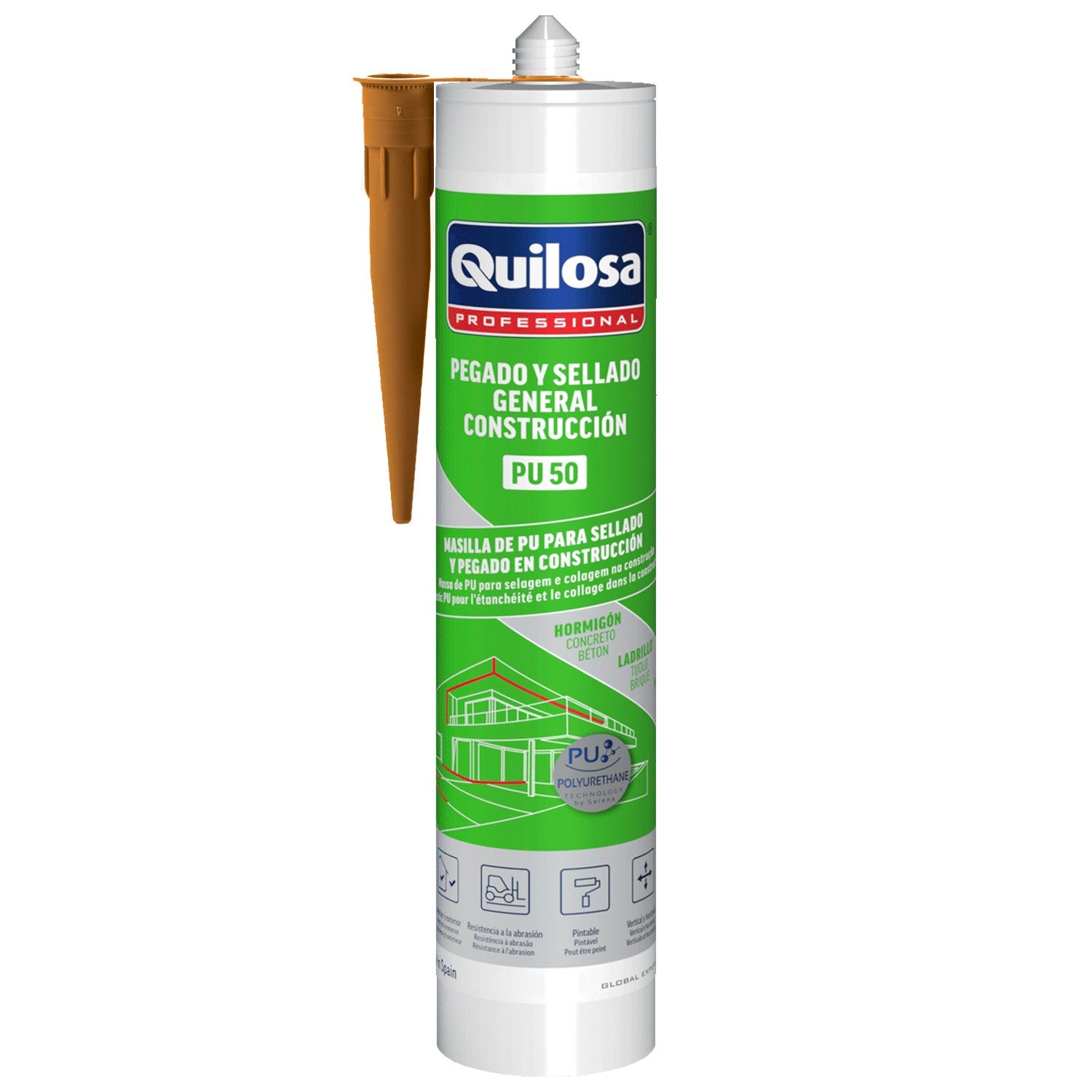 Mastic Polyuréthane Pu-50 300 Ml(MARRÓN) - 2