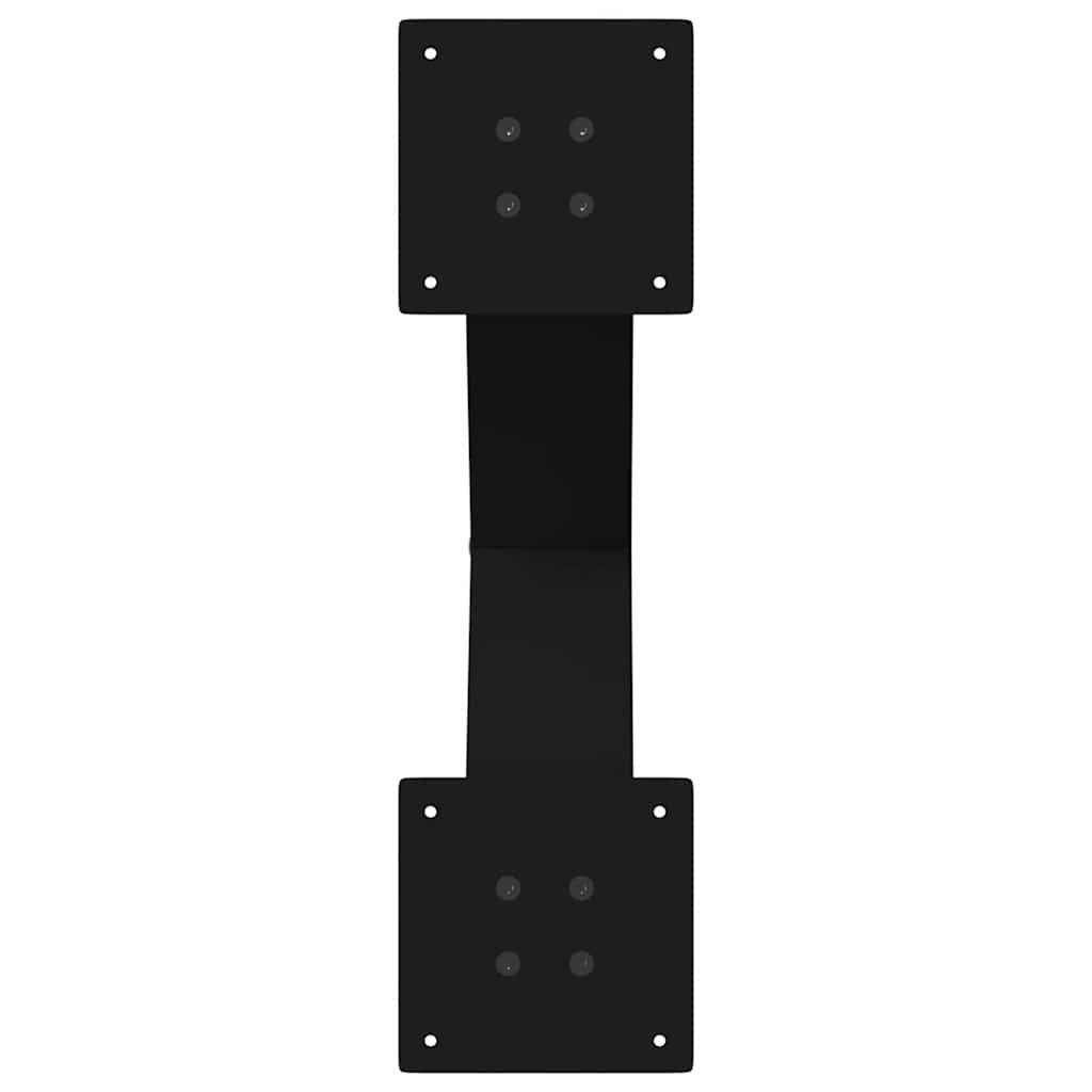 Maison Exclusive - Pieds de table à manger en forme de X, 2 pièces, noir, 50 x (72-73) cm, acier - 7