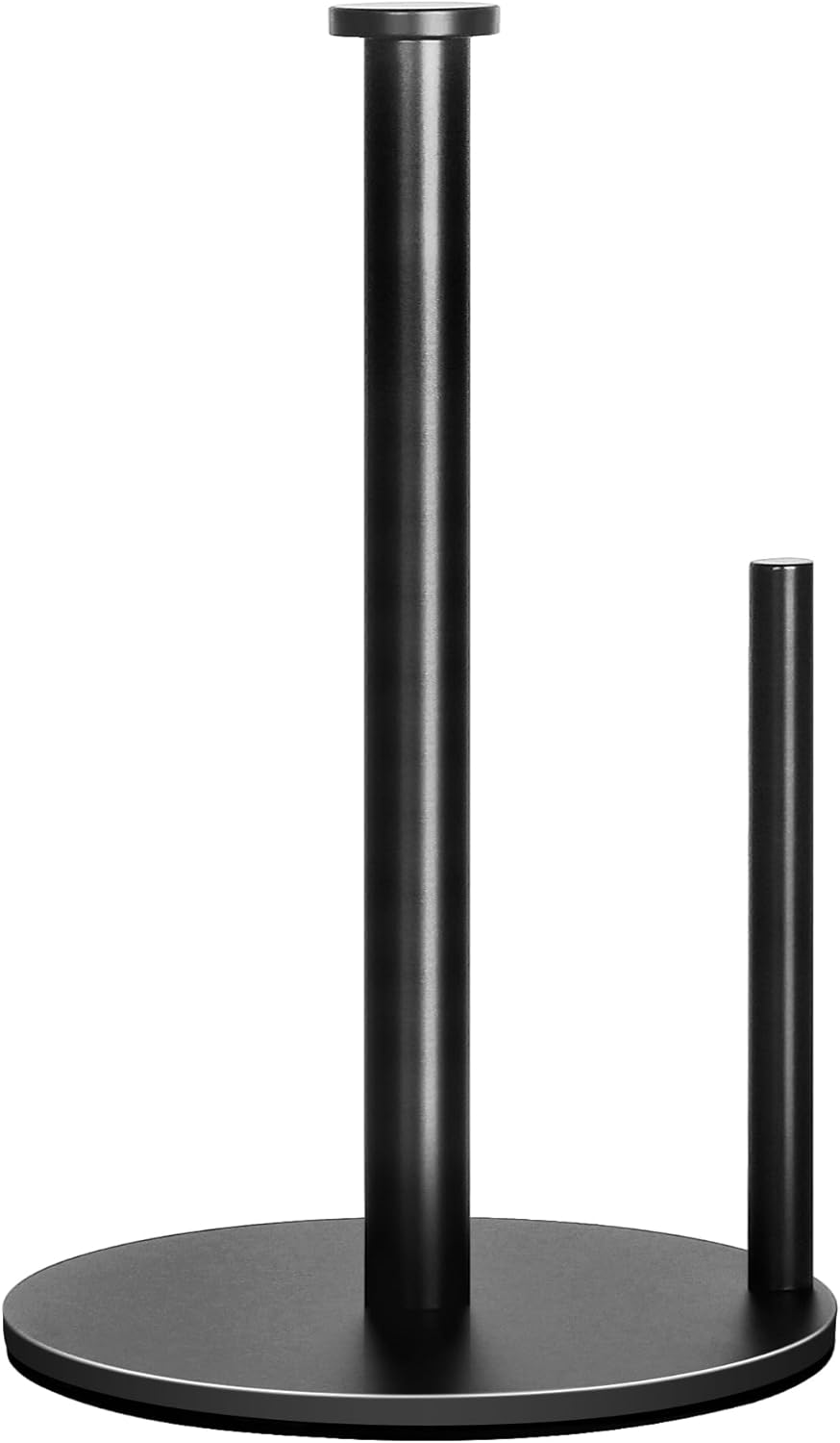 Czarny uchwyt na papier toaletowy ze stali nierdzewnej 17*17*30 cm, 1 sztuka, do blatów kuchennych w stylu rustykalnym, odpowiedni do standardowych i