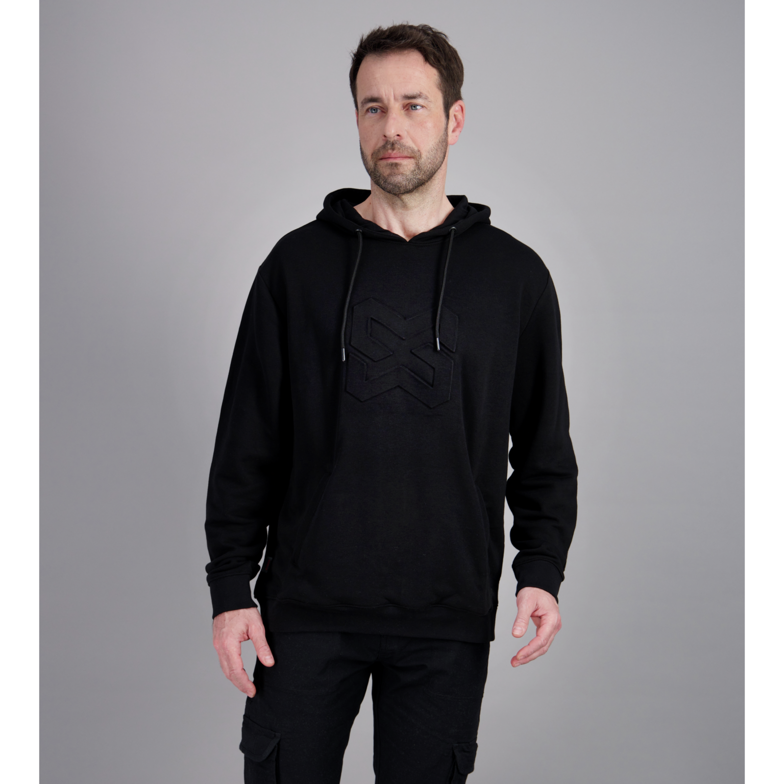 Sweat de travail Hoodie LOGO X Noir - 3