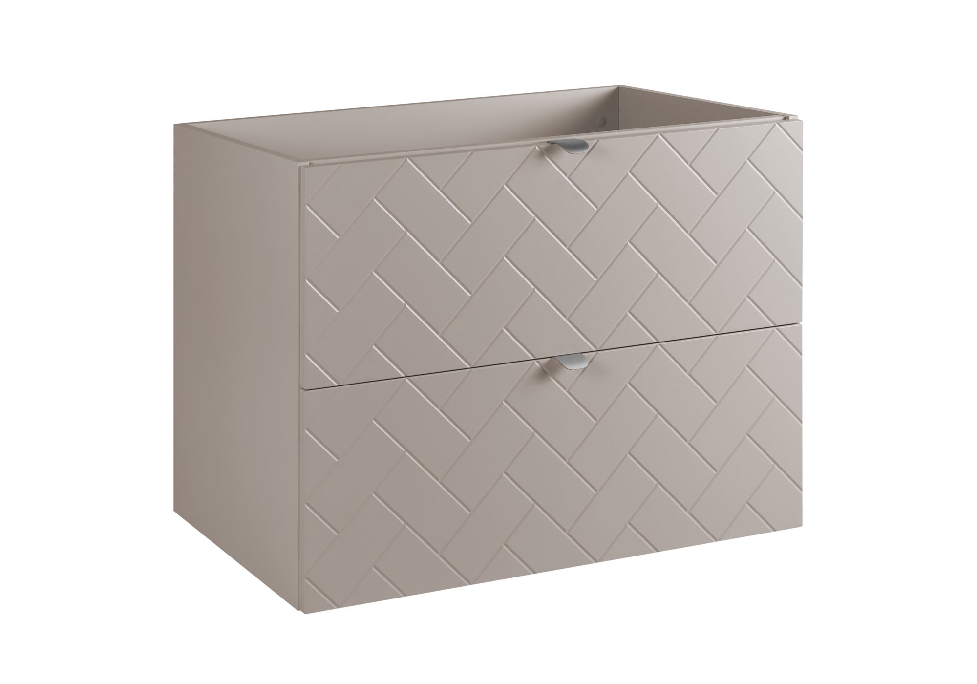 Szafka łazienkowa MADIS 80 cm kaszmir frezowane szuflady wisząca