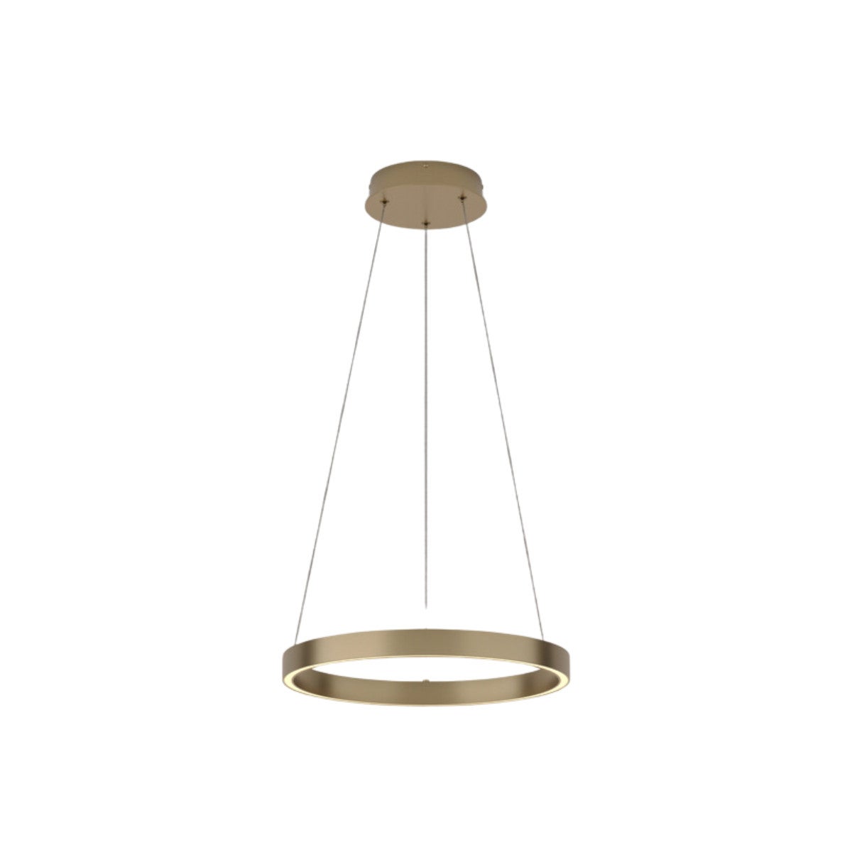 Lampa wisząca Rim mosiężno-złota LED 25W 3000K 1200lm wym: 120 x 40 x 40 cm aluminium Maytoni