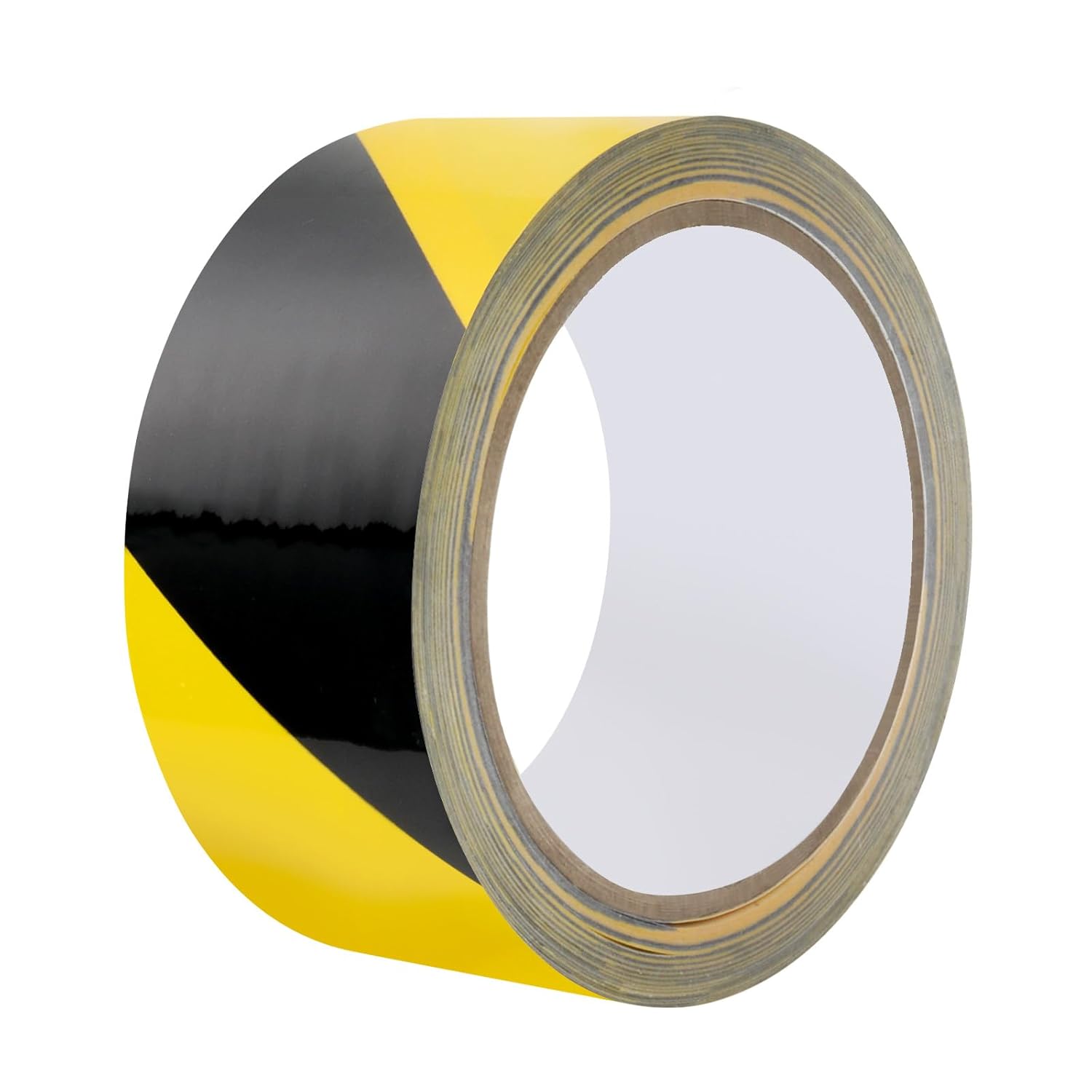 Taśma ostrzegawcza samoprzylepna do trwałego znakowania i oznakowania stref niebezpiecznych PPE 50 mm × 33 m Żółto-czarna