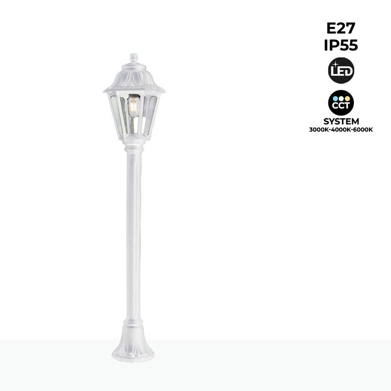 Hawue  Farola Led De Exterior Fumagalli Mizar/Anna, 110 Cm, 8,5W, E27, Ip55, Blanco , Leroy Merlin