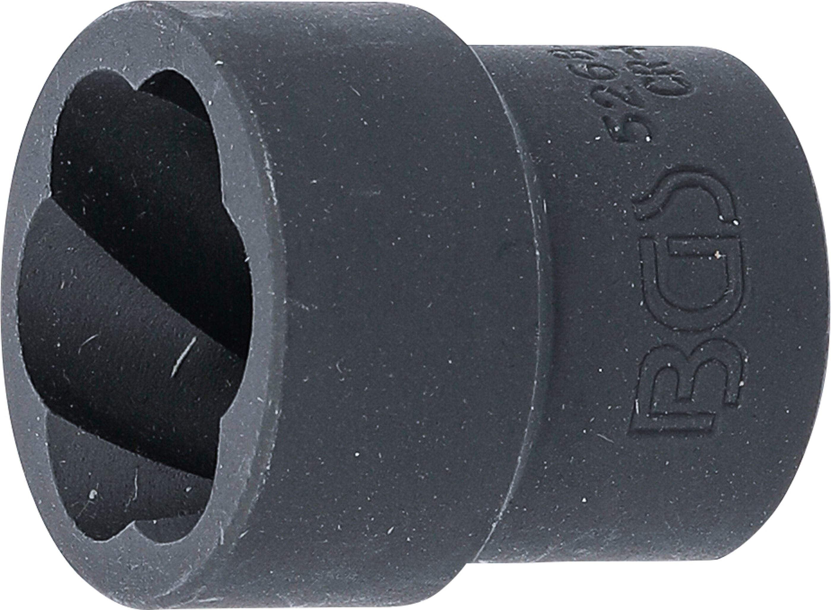 BGS Wkładka klucza nasadowego z profilem spiralnym / Wykrętak do śrub Napęd kwadratowy wewnętrzny 12,5 mm (1/2") SW 22 mm - 5268-22