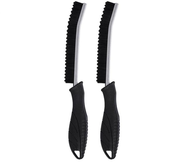 Lot de 2 brosses à joints, brosse pour salle de bain et cuisine, poils durs pour nettoyage efficace des rainures et fenêtres