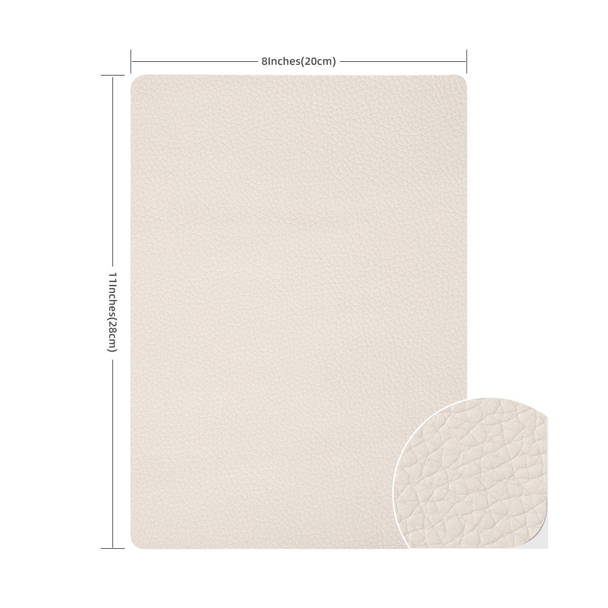 2 Toppe Autoadesive In Tessuto Di Lino Beige - Riparazione Rapida Per Divani, Tende, Sedili Auto - 20,3 X 27,9 Cm