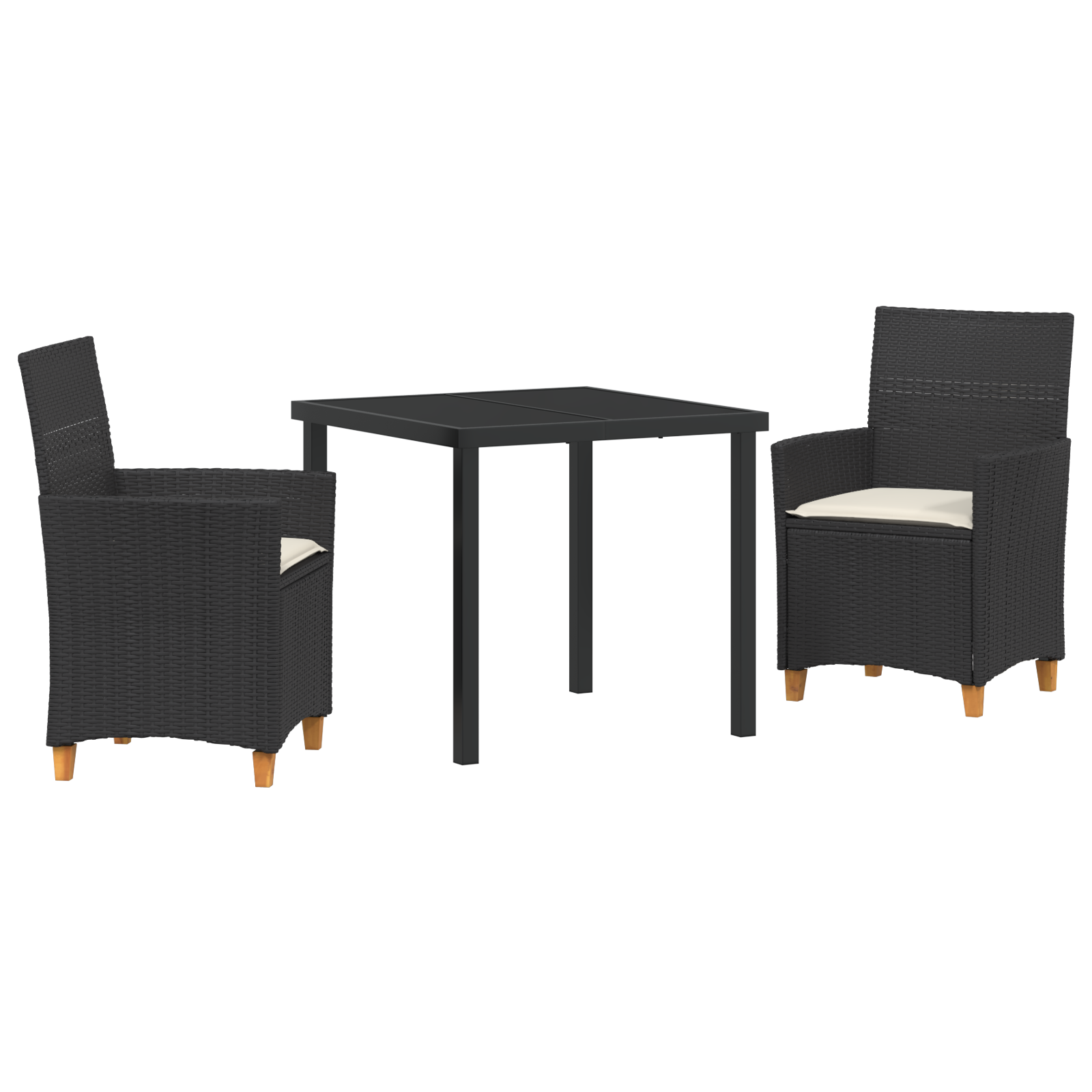 Lot De 2 Chaises De Jardin Avec Coussins Fauteuils De Jardin Bois D Massif 65060 61299586