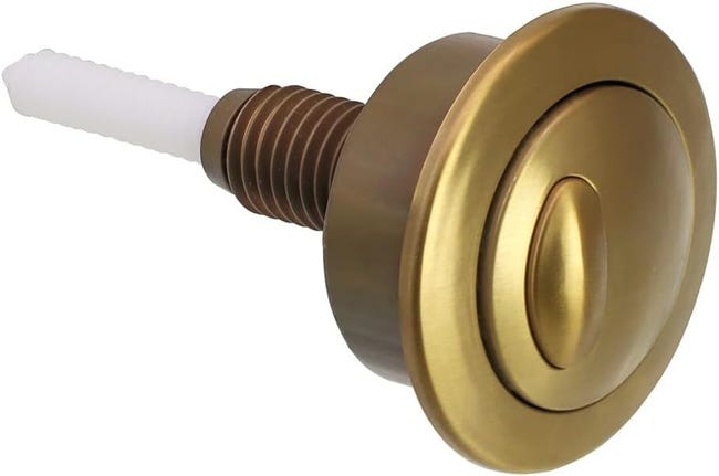 Pulsante di ricambio per WC, pulsante di scarico per bagno, riparazione serbatoio dell'acqua (oro Pulsante di ricambio per WC, pulsante di scarico per bagno, riparazione serbatoio dell'acqua (oro